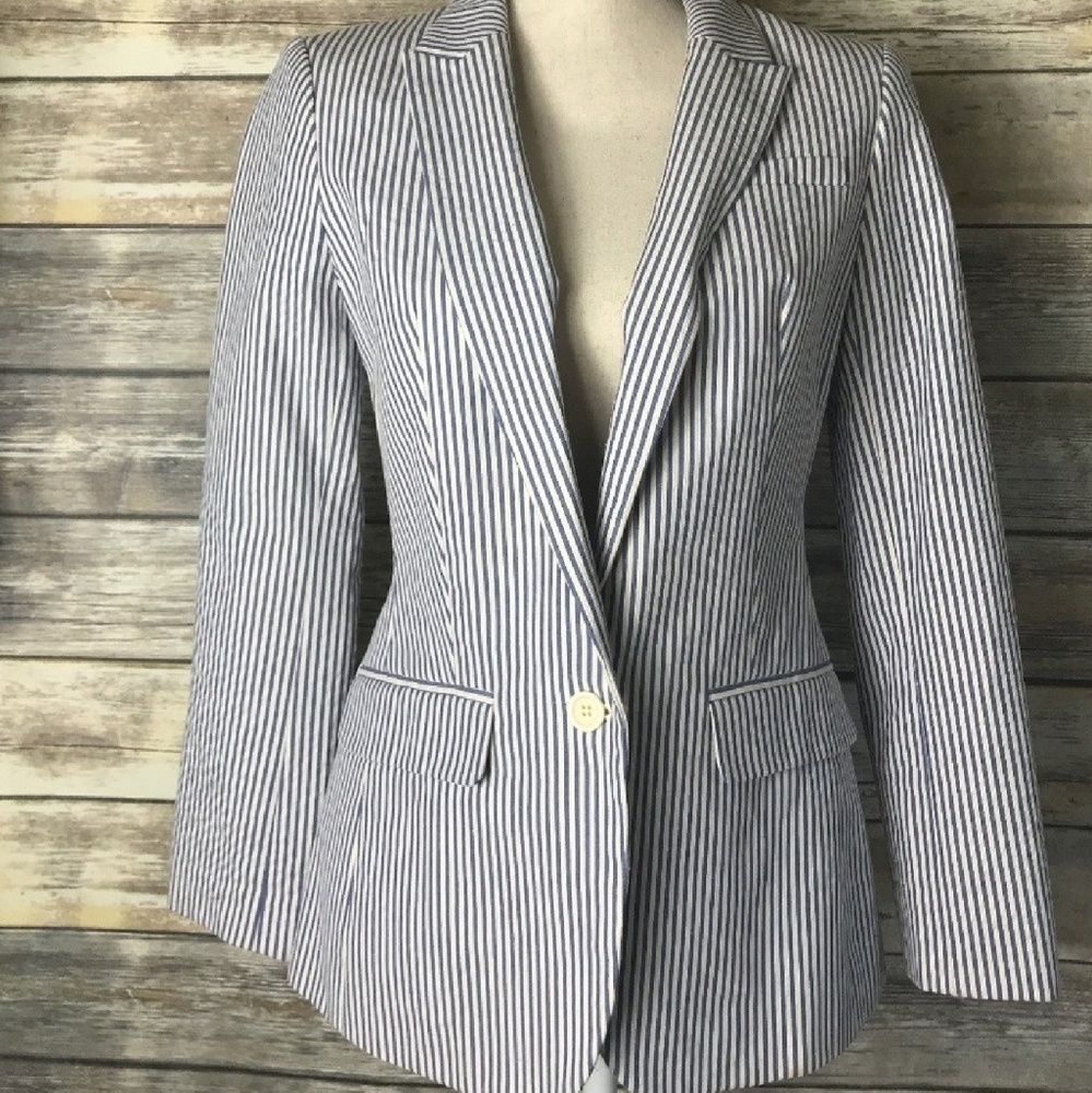 BANANA REPUBLIC ONE BUTTON BLAZER 8